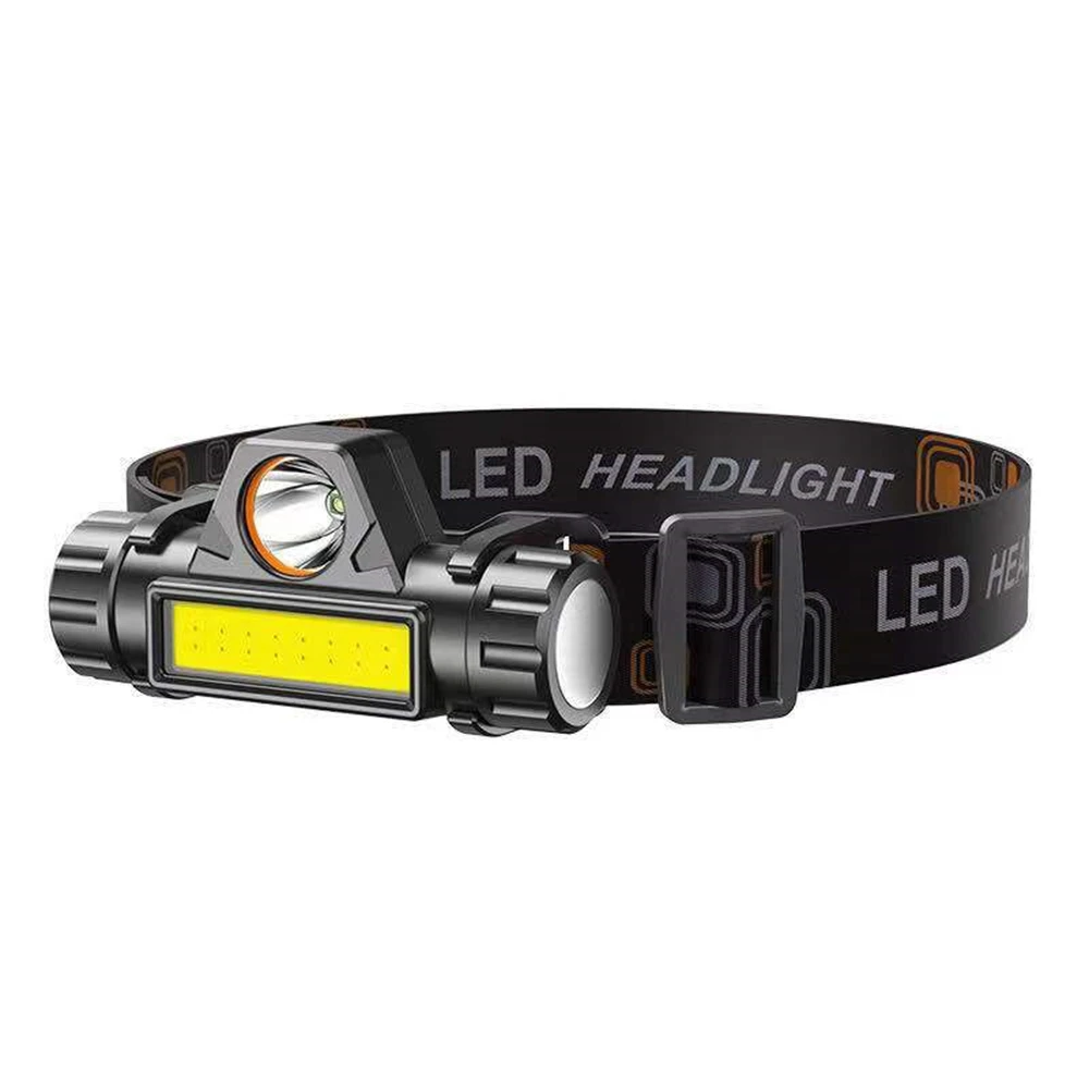 

WaterProof Portable Multi-functional MIni LED COB Headlight+18650 Battery for Outdoor Camp or Road Light