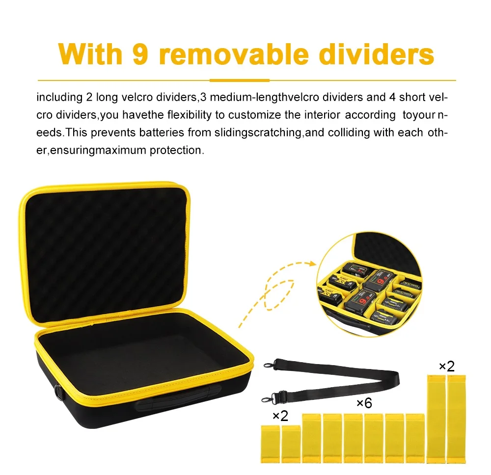 Portable Power Tool Battery Storage Case Waterproof accessories box For DEWALT e