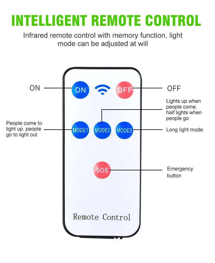 Intelligent remote control of a solar sensor light