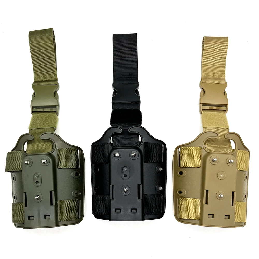 

Tactical Drop Leg Platform Thigh Rig Panel for Pistol Gun Holster Adapter with Anti-slip Thigh Strap & Quick Release Buckle
