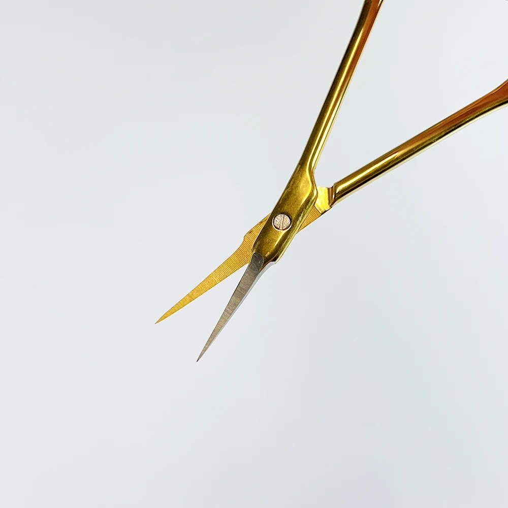 Stainless Steel Cuticle Scissors with Extra Fine Curved Blade