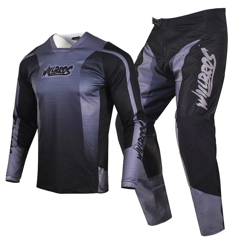 Willbros Motocross Jersey and Pants Combo Suit MTB BMX DH Enduro Dirt Bike Adult Gear Set Offroad