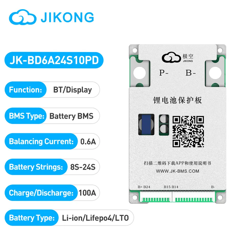 JIKONG JKBMS Smart Active BMS 8S-24S Li-ion/ Lifepo4/ LTO 0.4A-2A Battery Balance Management System 80A 100A 120A 150A 200A 300A image 18