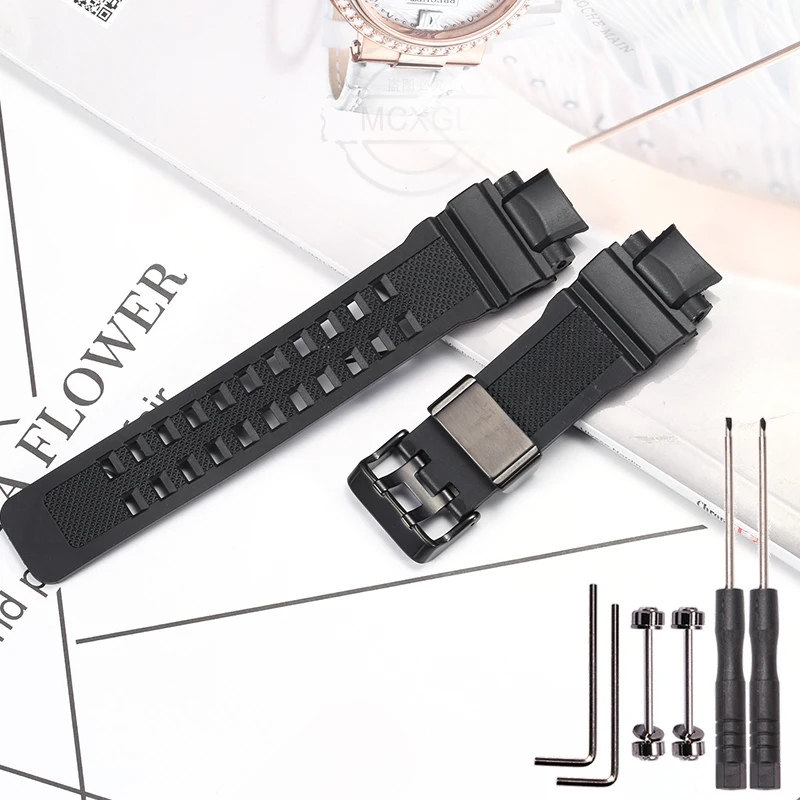 thumbnail image 1 of Correa de resina adecuada para Casio G-shock GW-4000 GA-1000 GW-A1000 GW-A1100 G-1400 Accesorios de cadena de reloj de goma resistente al agua de color, 1 of 5