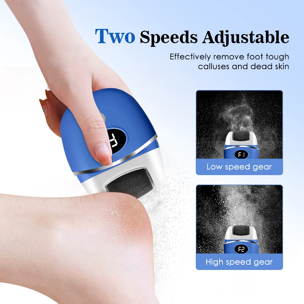 2 in 1 Electric Nail Clipper Foot Grinder Pedicure Polishing Rechargeable Dead Skin Foot Callus Remover Foot File Exfoliator