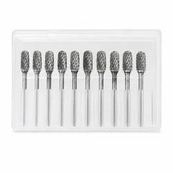 Tungsten Carbide Ball Nose Grinding Head - 10pcs Set