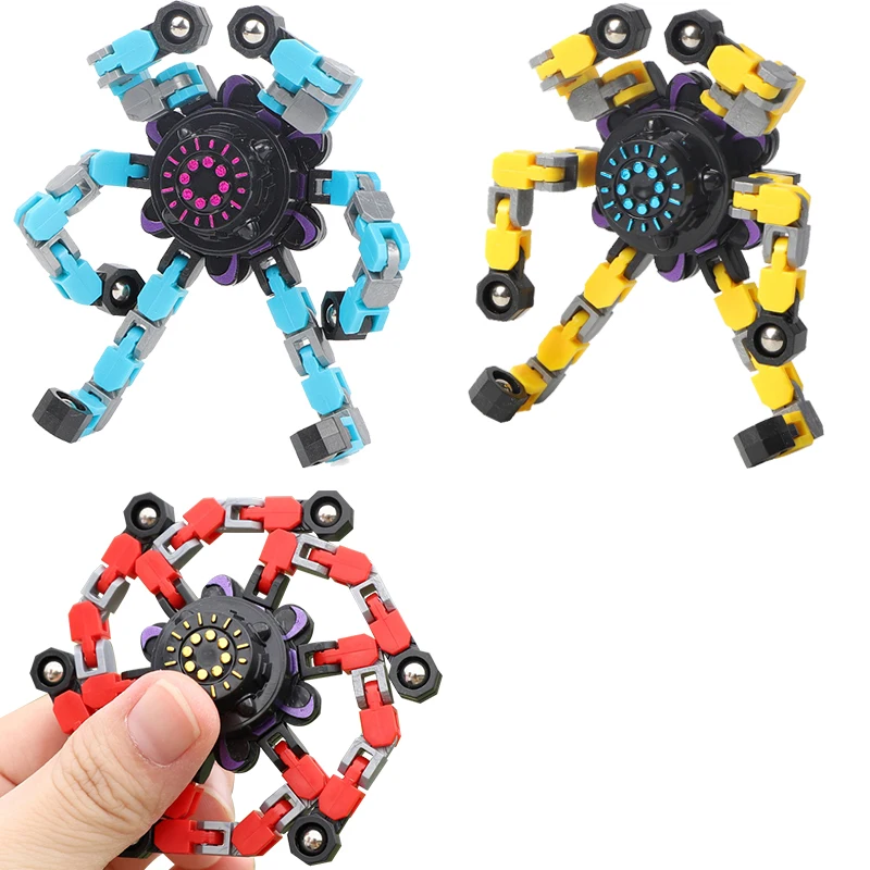 

2022 Deformed Fidget Spinner Chain Toys For Children Antistress Hand Spinner Vent Toys Adult Stress Relief Sensory Gyro Gift