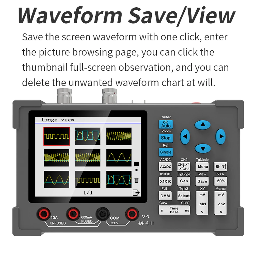 3in1 Dual Channel Oscillometer Signal Generator Machine 120Mhz Bandwidth 250MSa/s Sampling Rate Oscilloscope Multimeter DSO3D12