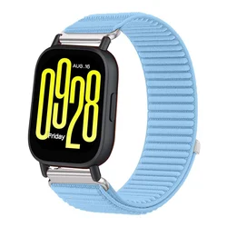 Nylon Loop Smartwatch Bracelet with Metal Buckle - Premium Strap Accessory - Redmi 5 Lite (Light blue)
