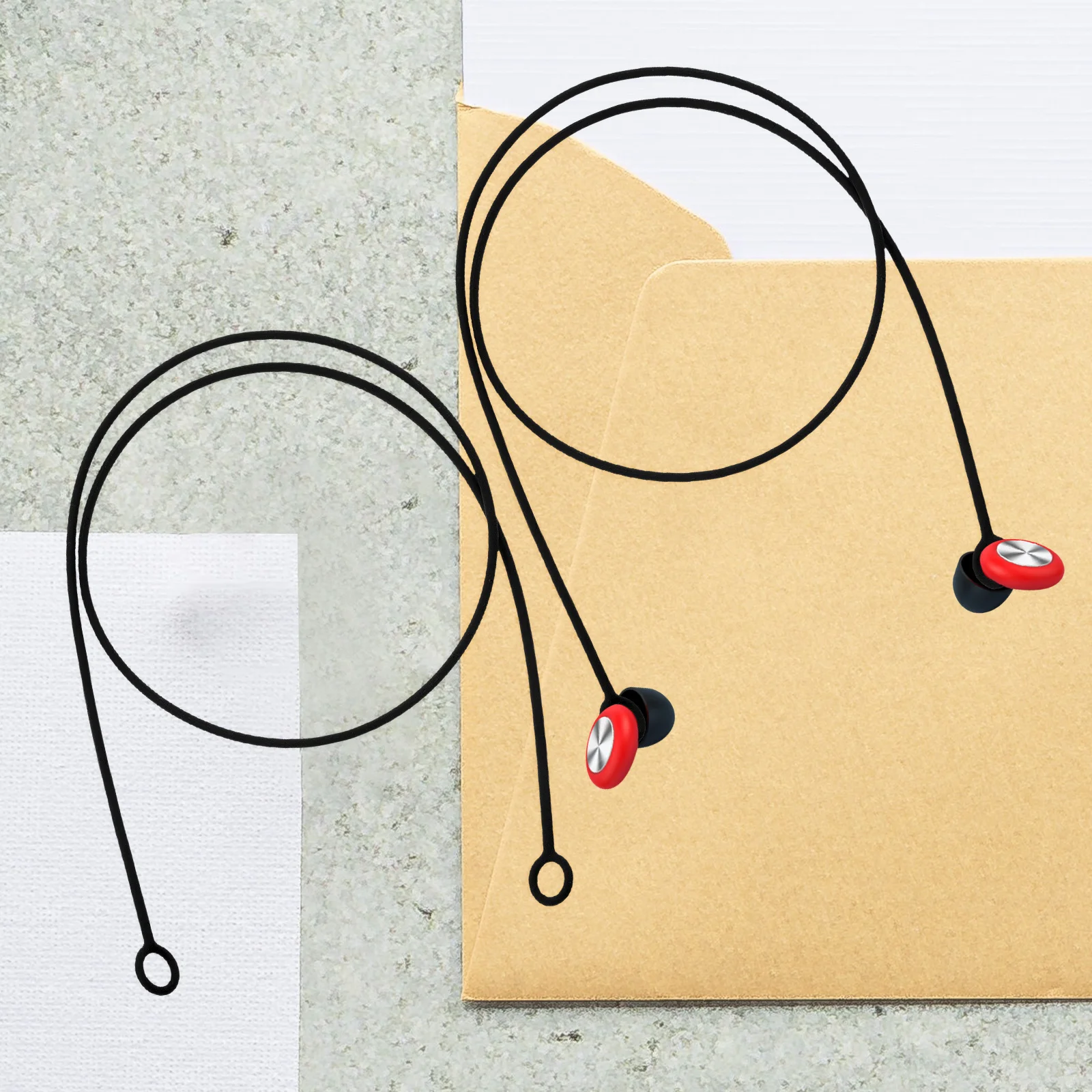 2 Pcs Headphone Anti-slip Lanyard Earphone Straps Neck Rope Cord Earplugs Lost Connected Buds Earphones Anti-lost 4