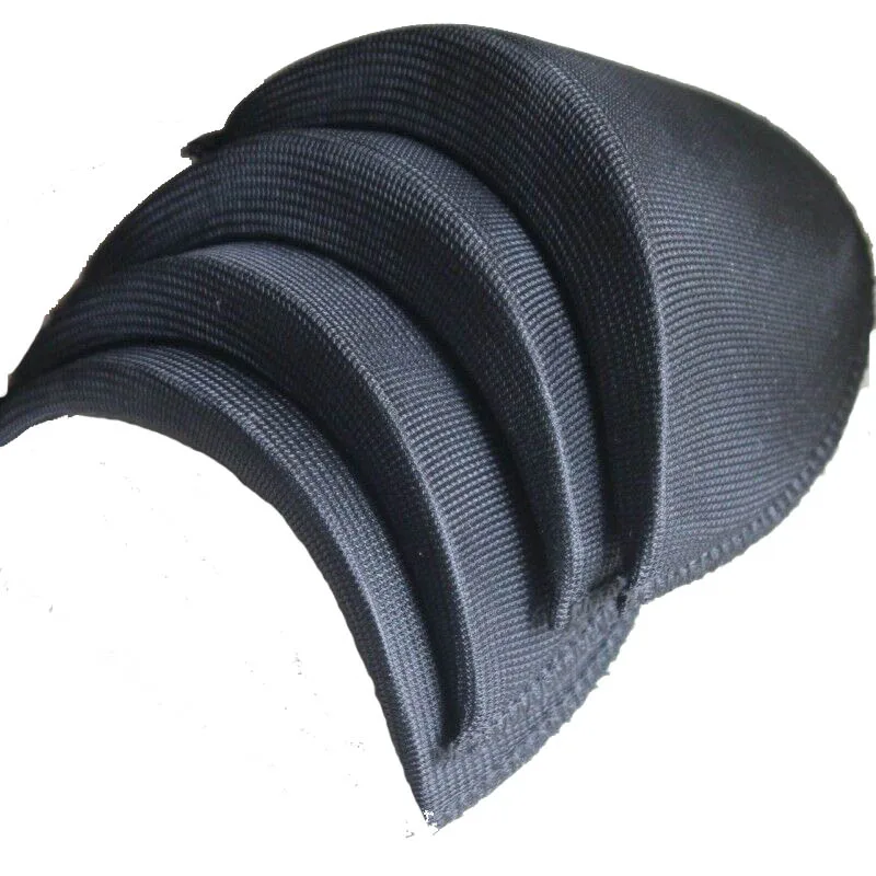 Description Picture 2 of item8/12/15/18/22mm White Soft Pad Shoulder Pad Encryption Foam Black Shoulder Pads For Blazer T-shirt Clothes Sewing Accessories