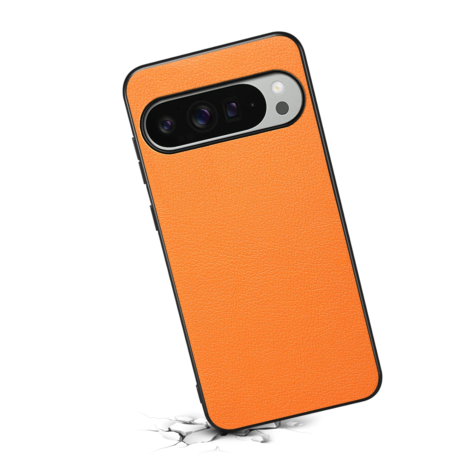 Premium Luxury PU Leather Ultra Slim Phone Case with Lens Protection and Anti-Drop Design