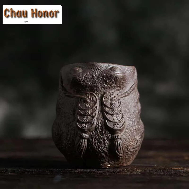 200ml Burn Pitcher Handmade Retro Japanese Style Stoneware Public Cup Fair Cup Tea Pot Ceramic Kung Fu Tea Set Tea Set