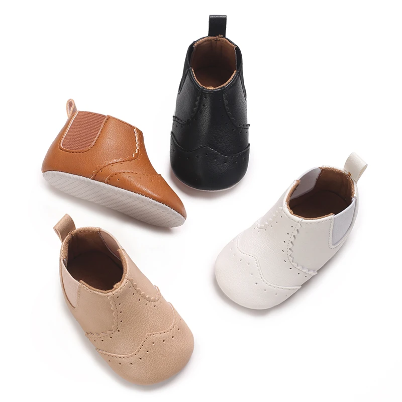 Newborn Baby Shoes 4 Colors 0-18M Themed Solid color Boy Casual Sneakers Soft Sole Non-Slip Toddler First Walkers casual shoes