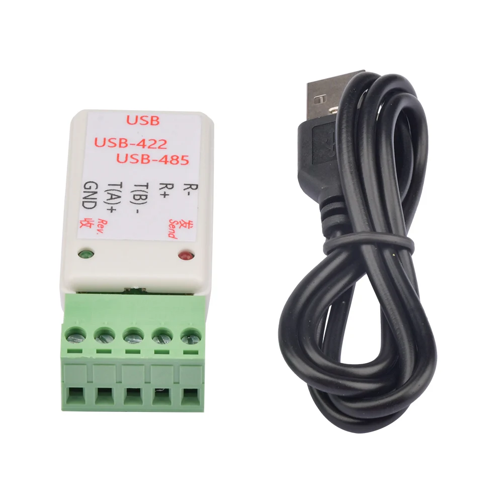 

USB to 485 / 422 USB2.0 Serial Converter Adapter CH340T Chip with LED Indicator With TVS surge protection NEW