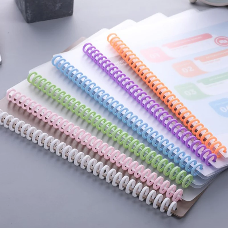 10Pcs/set 30 Holes Circles Ring Loose-leaf Paper Book Scrapbook Album Binder Spiral A4 Notebook Binding Clips loose leaf binding coil plastic binding rings metal ring binder binder clip metal binder ring loose leaf binder clips notebook accessories
