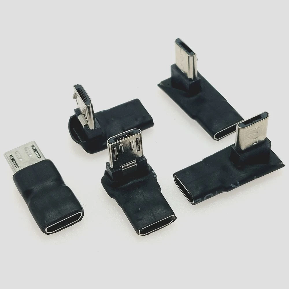 Переходник Micro USB с угловым разъемом 90 градусов «Мама-папа» для ...