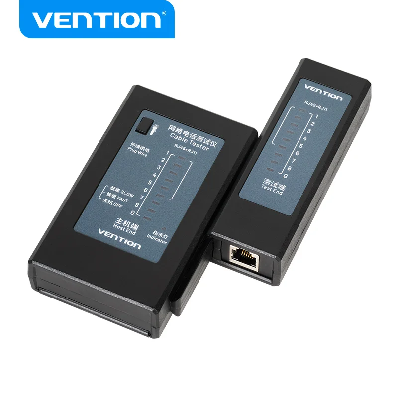 Tester Per Cavi Di Rete Vention Rj45 Rj11 Rj12 Utp Wire Test Tool Per Lan 8 P8C Phone Cat5 Cat6 Cat7 Ftp Utp Patch Cord Test Tool