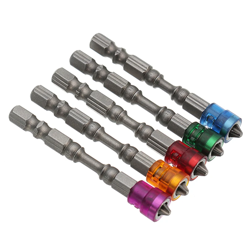 Magnetic Screwdriver Bit Drill Cross-head PH2 1/4 Inch Hex Shank 5Pcs Drywall Electric Set magnetic screwdriver set screwdriver set magnetic screwdriver bits magnetic screwdriver bit set screwdriver bit