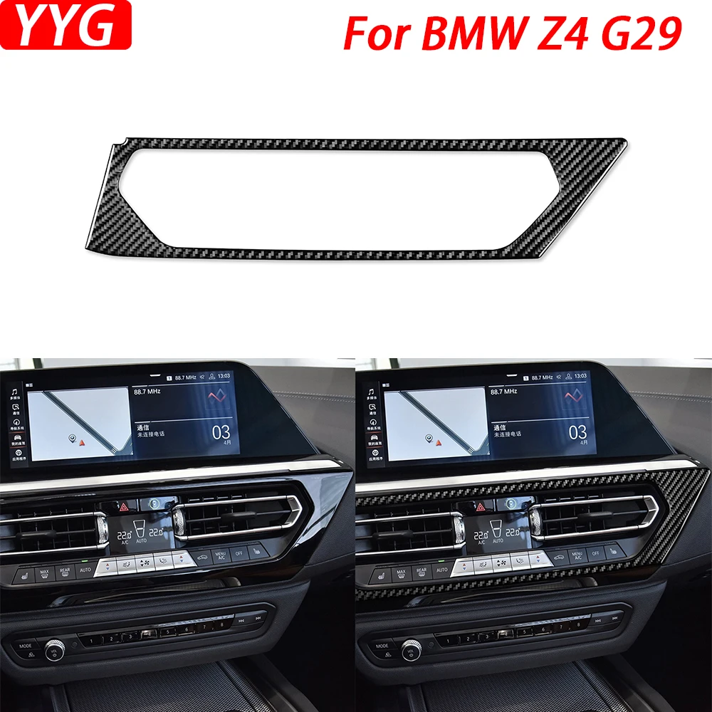 

Для BMW Z4 G29 2019-22 центральное кондиционирование из углеродного волокна декоративная крышка для автомобильного интерьера аксессуары стикер