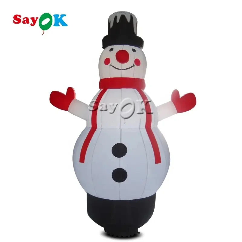 

Sayok 6.56ft Inflatables Snowman Giant Inflatable Snowman Model for Christmas Indoor Outdoor Garden Christmas Decorations
