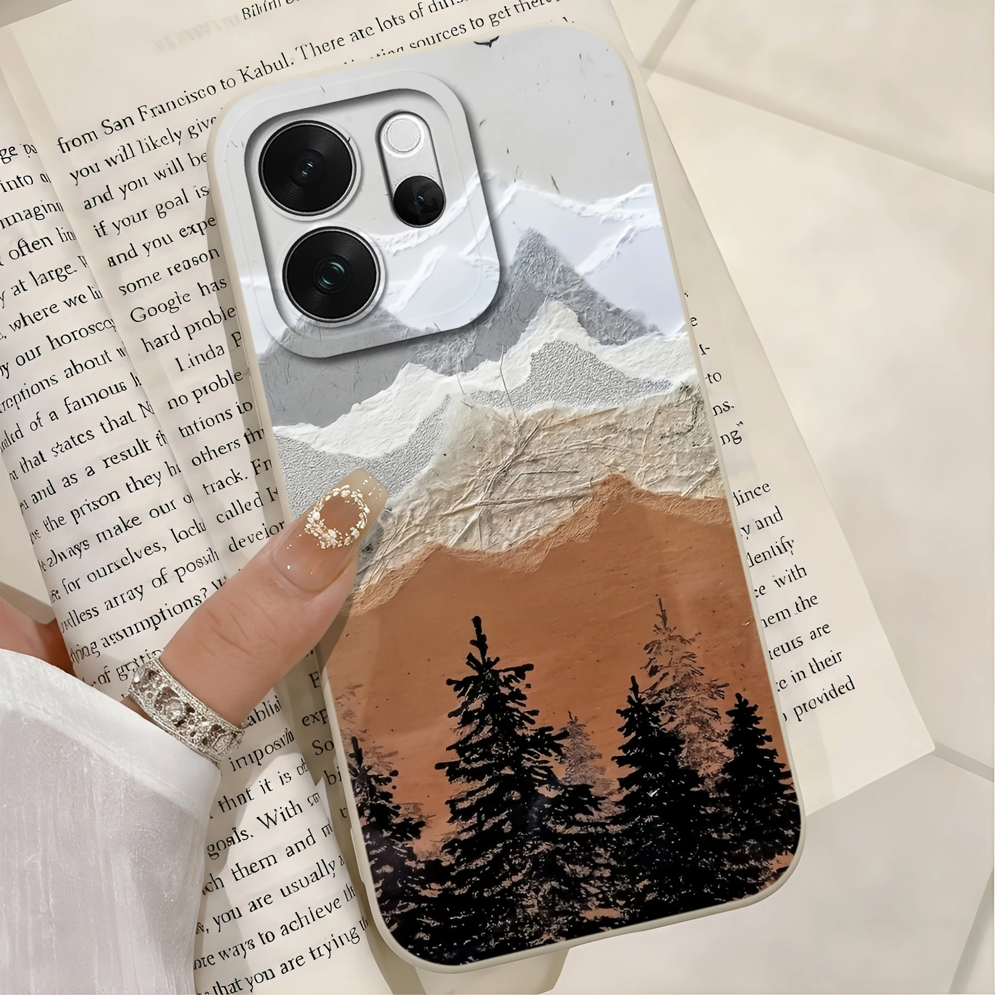 Colorful Heart Lens Protection Anti-Drop Liquid Silicone Phone Case