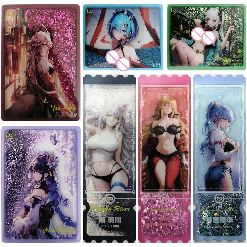 

Anime Goddess Story Rare LS PG Quicksand Refraction Flashcards Yae Miko Beelzebul Toys for boys Collectible Cards Birthday Gifts