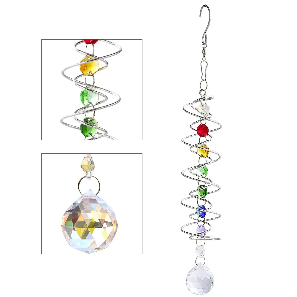 Tazza in vetro Yin Yang dipinta a mano: design a pois arcobaleno - Italia