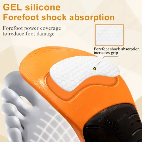 EVA Orthotic Sports Insole Arch Support Insert For Flat Feet PU Shock Absorption Plantar Fasciitis Heel Pain Orthopedic Insoles - Image 3