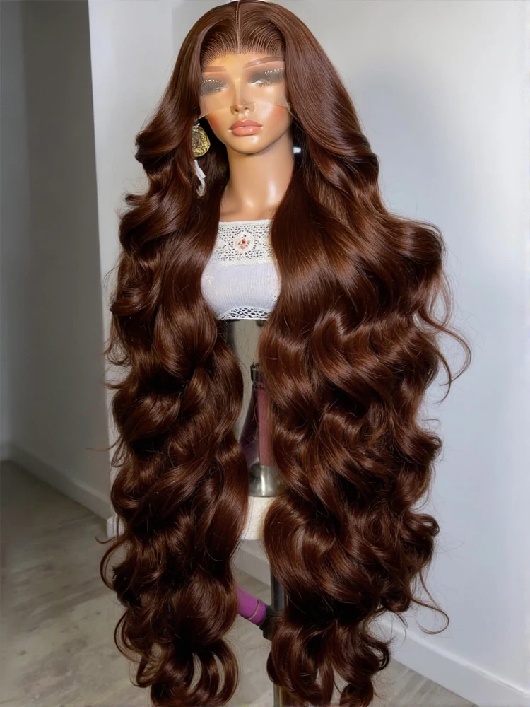 Chocolate Brown Body Wave Lace Front Wig