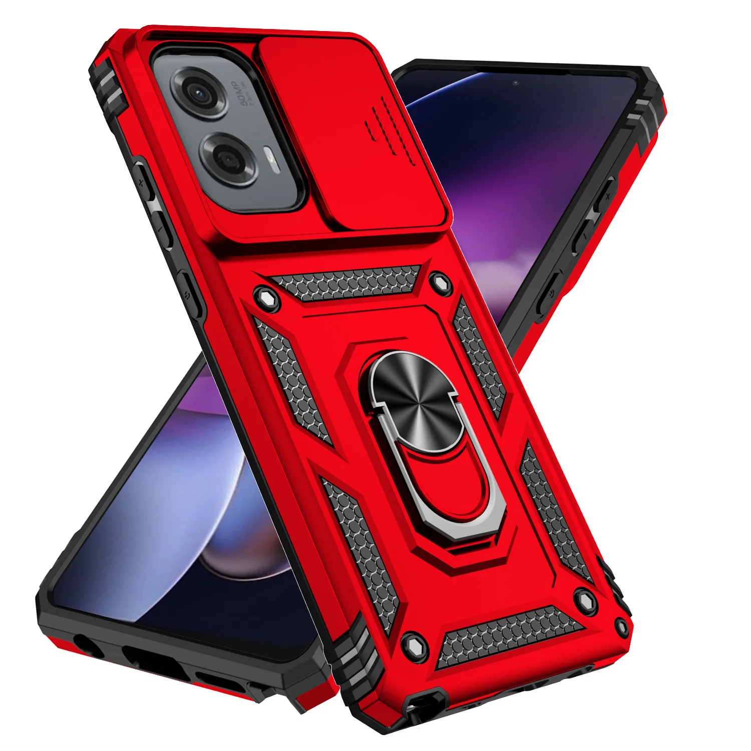 Shockproof Slide Camera Lens Case for Motorola Moto Edge & G Series