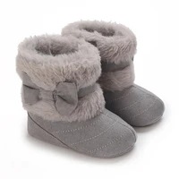 Plush Warm Baby Toddler Boots Fashion Children Snow Boots Shoes for Boys Girls Winter Shoes Rubber soled antiskid boots  0-18M 2