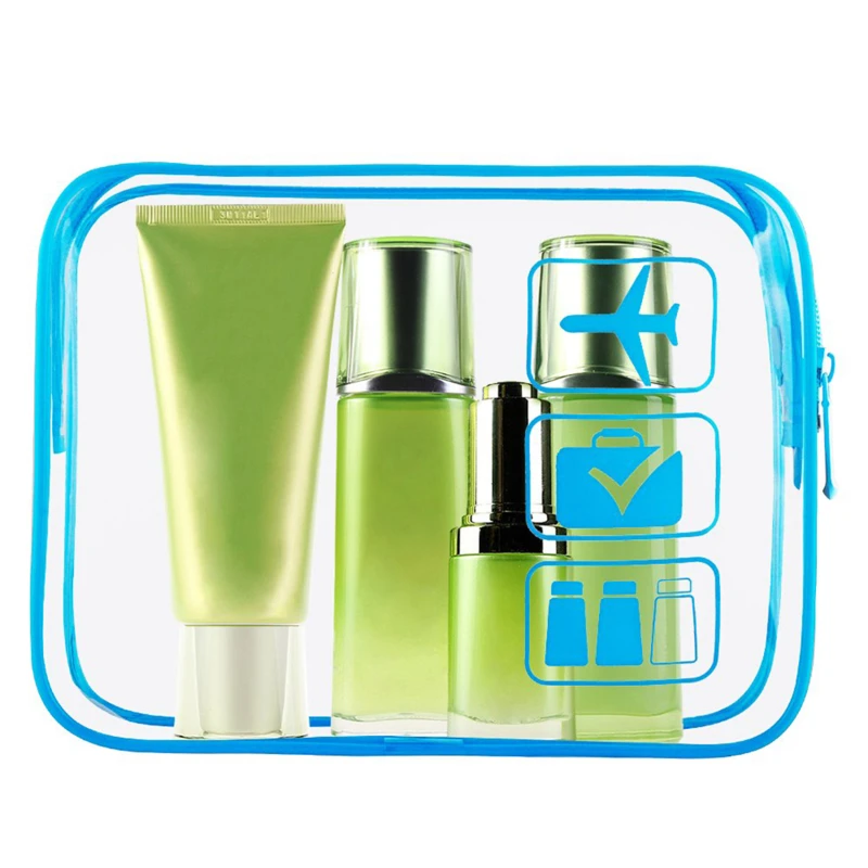 Makeup Organizer Transparent Zipper Makeup Bag Organizer Box Men Women Travel Clear Cosmetic Bag Waterproof Toiletry Wash Make Up Bags Case