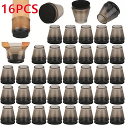 Round Chair Leg Protectors, Non - Slip Noise - Reducing Furniture Pads, Set of 16 - S ( Fit 15 - 25mm)