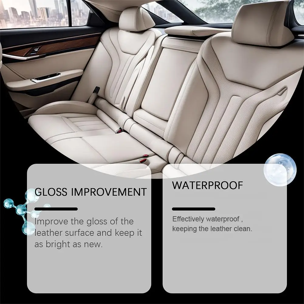 100mlMotorcycle Car Leather Ceramic Coating Spray Prevent Dye Transfer And Wear Stains Provide Car Leather Ceramic Coating Spray