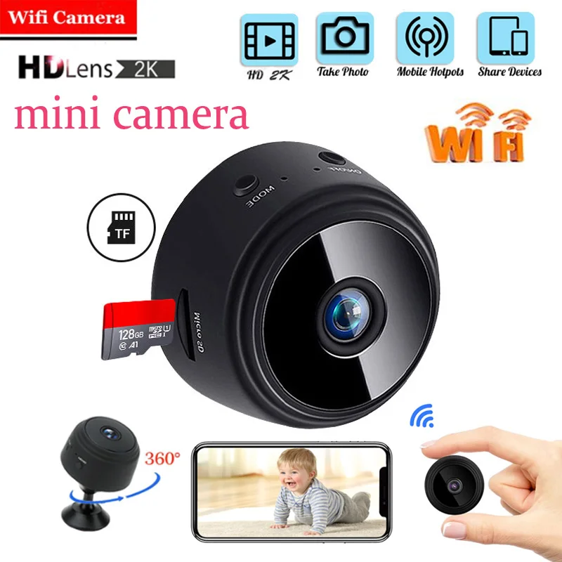Wifi Mini Camera Little Stars App Remote Monitor Home Security 2khd Ip