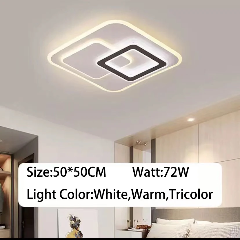 thumbnail image 1 of Luces de techo modernas para sala de estar Lámpara de techo LED ultradelgada Lámpara de techo LED para dormitorio Accesorio de iluminación, 1 of 5