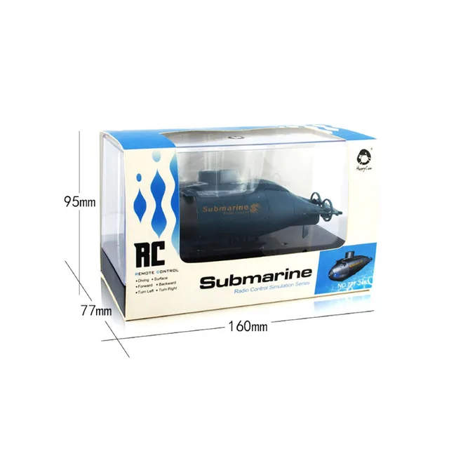 RC Submarine Model Happycow Mini Speed Under Water Remote Control 6 Channels Pigboat Simulation Gift Toy Kid 6