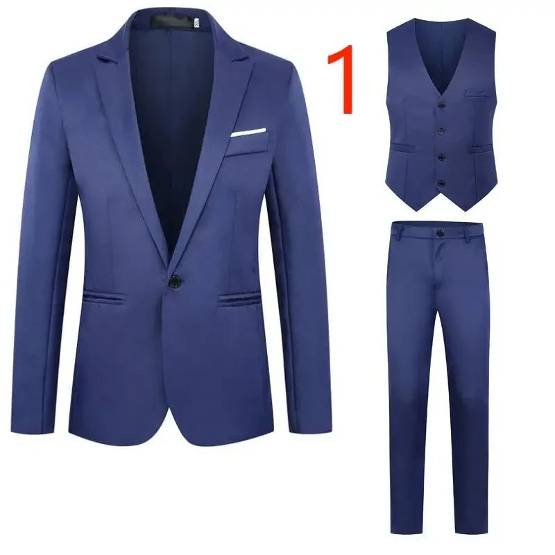JHCY109 Business casual suits for men, three-piece suits, men's business formal suits,