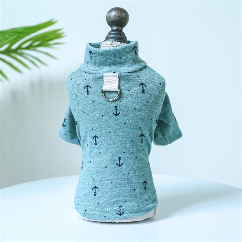 Breathable Cotton Small Medium Dog Clothing Mini Printing Sweatshirt for French Bulldog Brand Designer Autumn Warm Cat Clothes