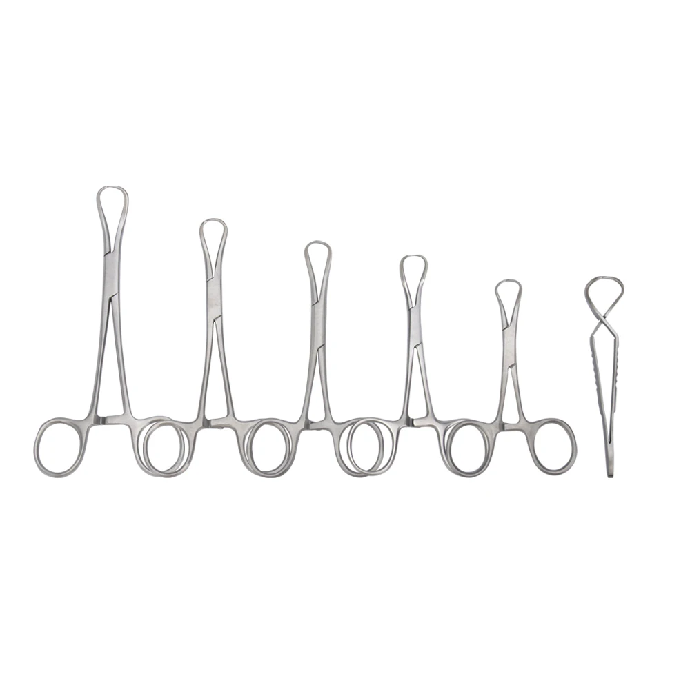 GISTAR Dental Chirurgische Pinzette Handtuch Pinzette für Klemme Tuch Handtuch Orthopädie Instrumente Werkzeug Edelstahl 9/10/11/14/16 cm – Detail 5