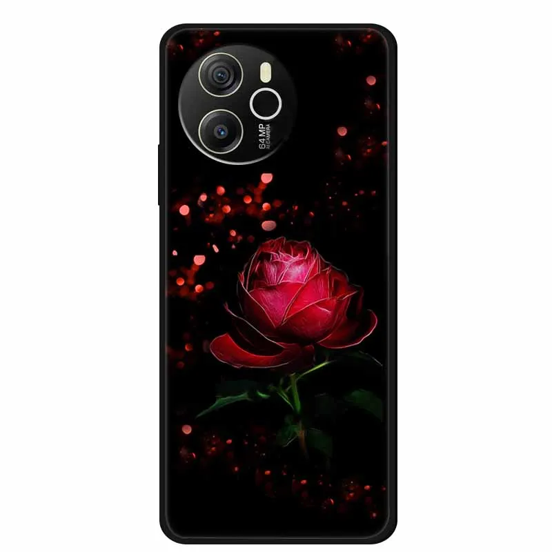 Cartoon Black Silicone Soft TPU Phone Cover - Protective Case