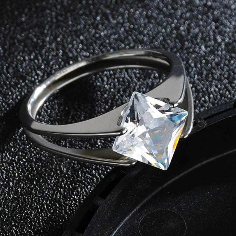 Crystal Rings Zircon Rings Stone Rings Fashion Rings Gold Rings Wedding Rings Stainless Steel Finger Rings Women Girls