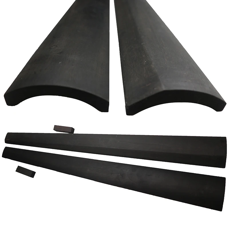 

1pc 4/4 of Ebony Wood Cello Fingerboard Fretboard With Nut Round Or Beveled