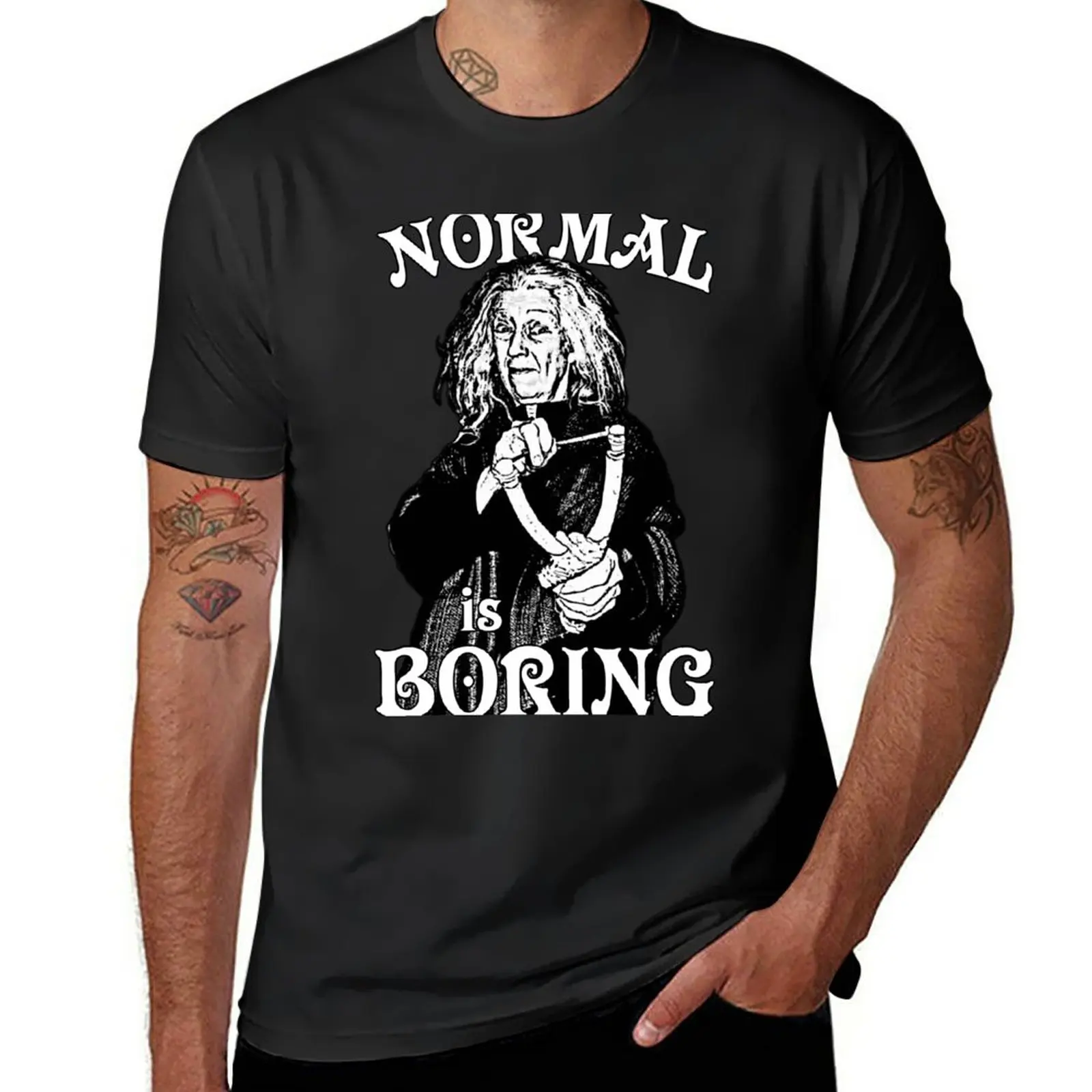 

New Grandma Addams (Frump)- Normal is Boring T-Shirt cute tops animal print shirt for boys t shirt man T-shirts for men cotton