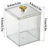 Makeup Storage Organizer Bathroom Jar Cotton Swab Storage Acrylic Square Container Cotton Puff Storage Box Cosmetic Cotton Box 6
