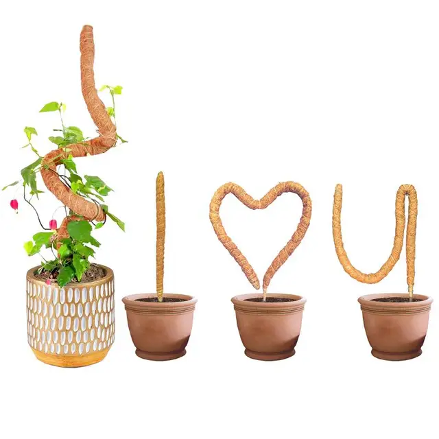 Hajlítható Mohaoszlop Hegymászás Coco Coir Moss Pole Plant Támogató Bot A Monstera Gardening Beltéri Növények Támogatása - Image 6
