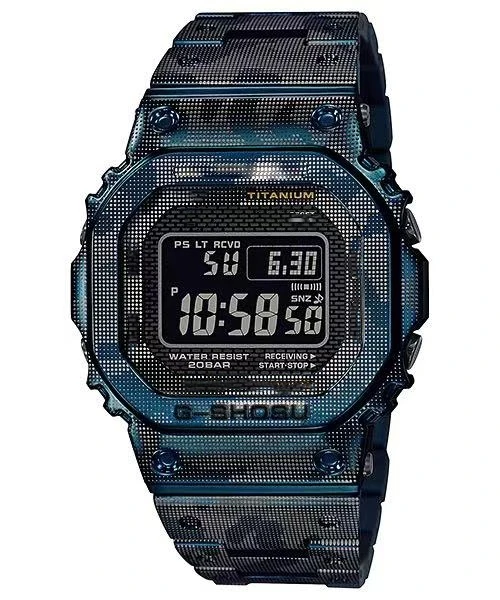 Sports Digital Electronic Unisex Watch Alloy LED Square Dial Full Function LED Auto Hand Lifting Light Oak 5000 Series 4