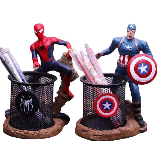 Disney Spider-man Pencil Case Captain America Hard Shell Large-capacity  Stationery Bag Boy Pupil Pencil Box Birthday Gifts - Action Figures -  AliExpress