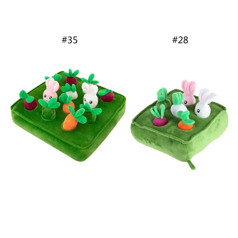 

N80C Montessori Toy for Toddlers Boys Girl Babies Plush Toy Carrot Harvest Game Educational Color Sorting Fine Motor Skill